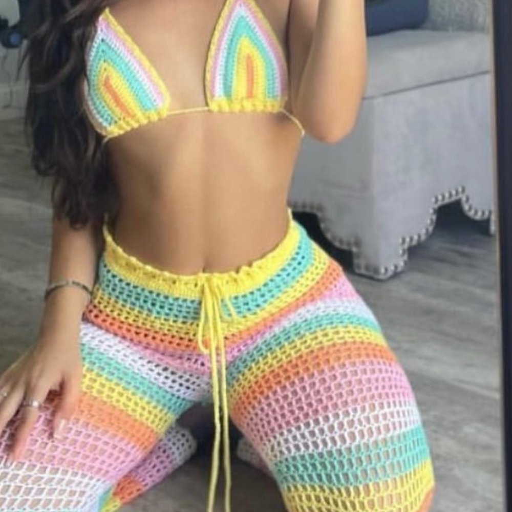 Two Piece Beach Coverup Set